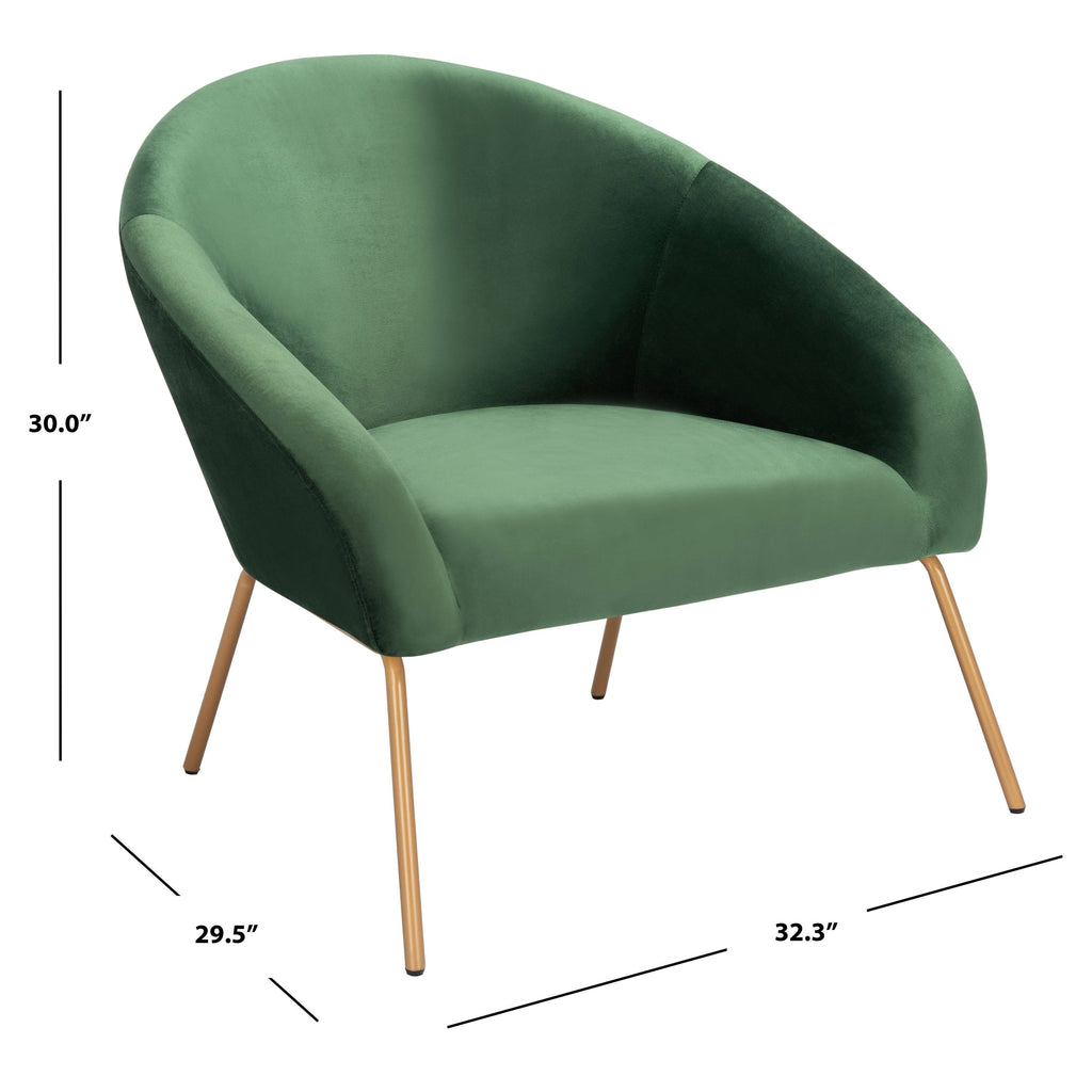 Cream Velvet Accent Chair V679