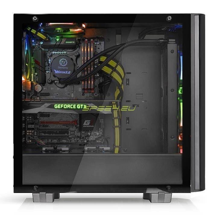 Black Midi-Tower Tempered Glass Edition G92879