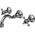 Satin Nickel Wall Mount Lavatory Faucet X9458