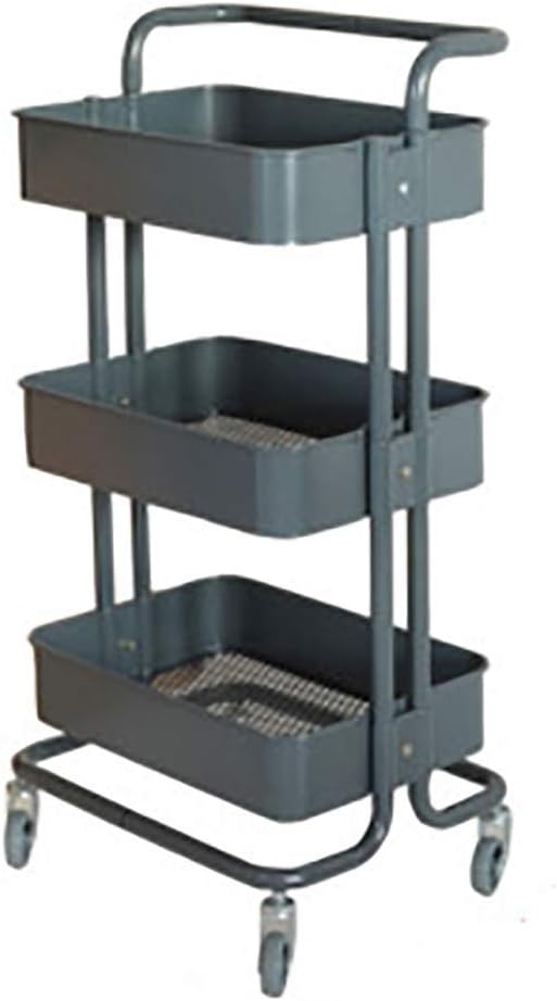 Mobile Storage Cart with Adjustable Metal Frame D5939