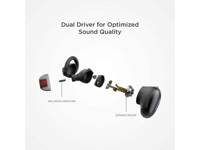 Dual Driver Noise-Canceling True Wireless In-Ear Headphones E87845