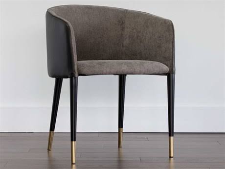 Sparrow Grey / Napa Black Dining Armchair H5289