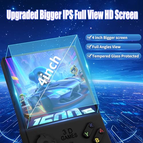 Retro Handheld Game Console 256G 4.0 Inch IPS Screen 4000mAh T7052