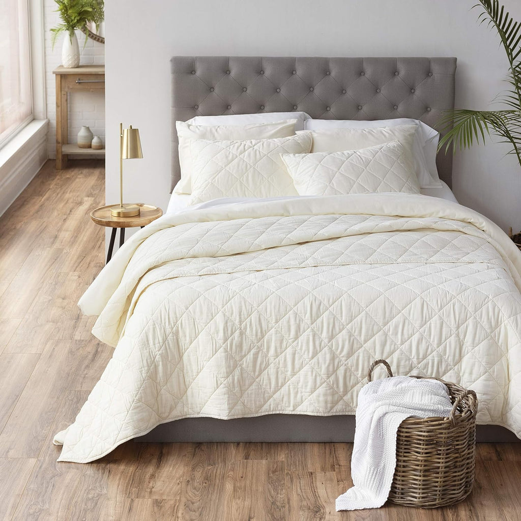 King Cotton Linen Percale Quilt Z86187