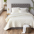 King Cotton Linen Percale Quilt Z86187