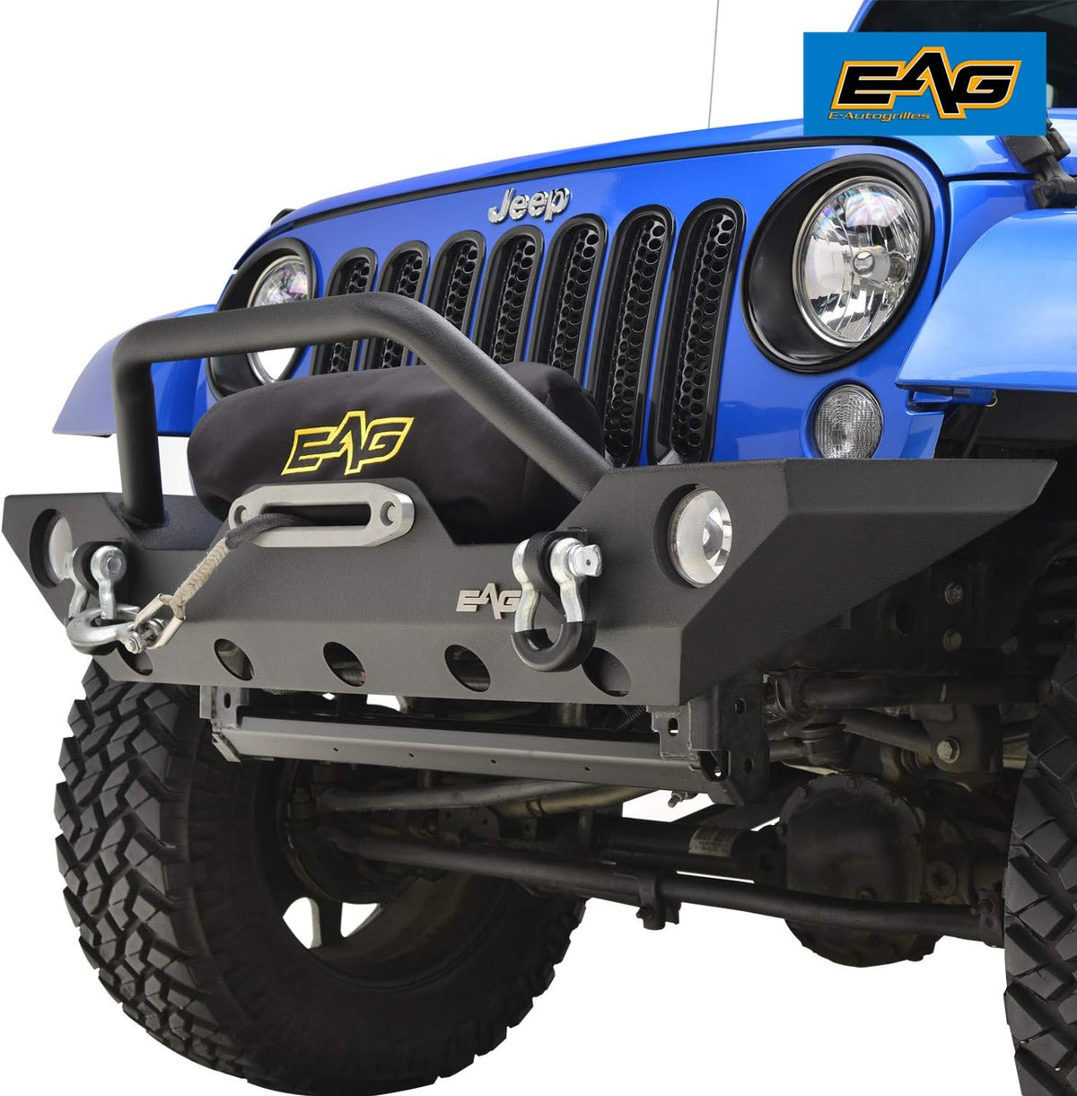 Steel Front and Rear Bumper Combo with Tire Carrier D515868