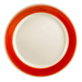 Red Stoneware Rainbow Plate Q66097