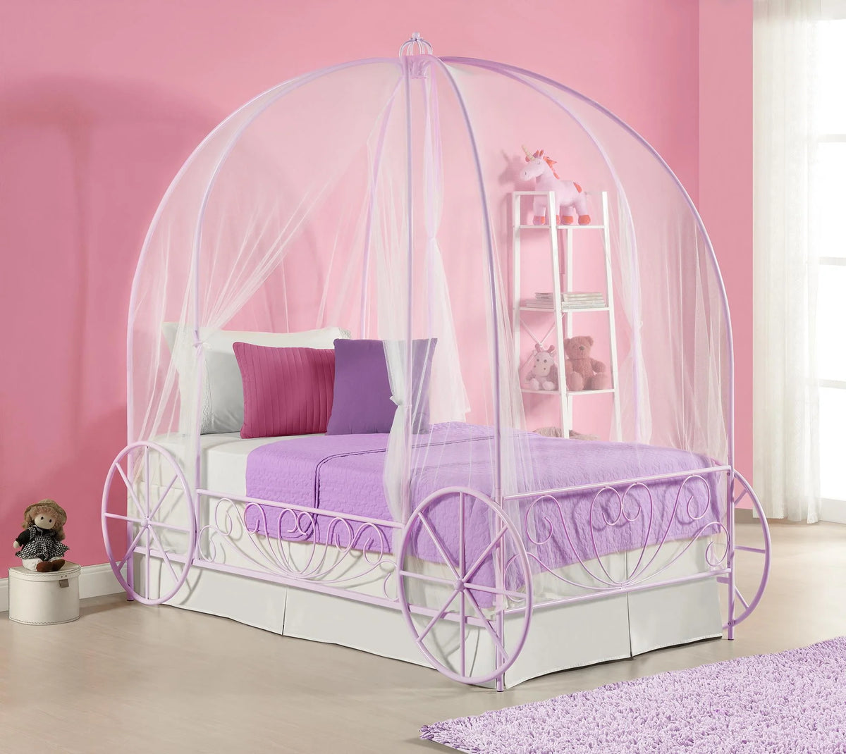 White Metal Twin Bed N12920