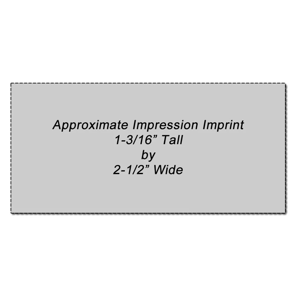 Large Pre-Inked Stamp with Pink Ink R5755