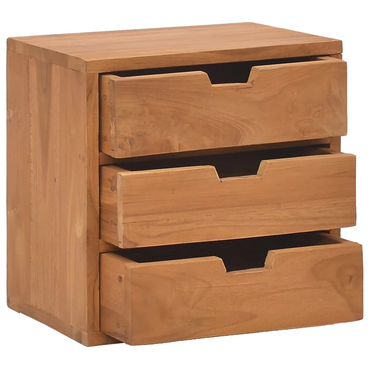 Solid Teak Wood Bedside Cabinet N64416