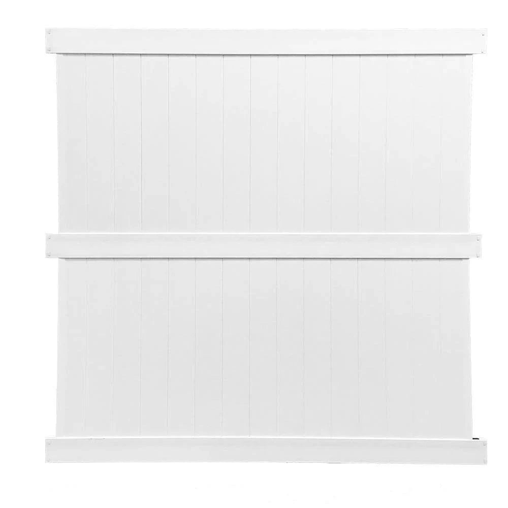 White Vinyl Privacy Fence Panel Kit P232