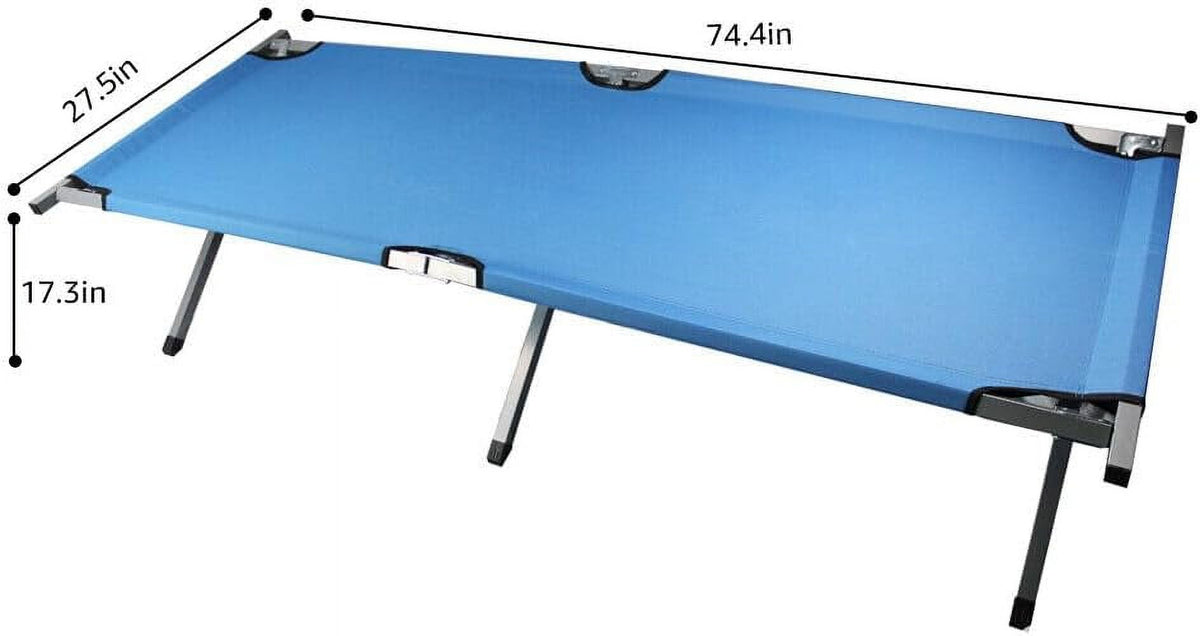 Folding Camping Cot Oxford with Carry Bag (Blue) K82941