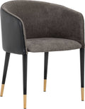 Sparrow Grey / Napa Black Dining Armchair H5289