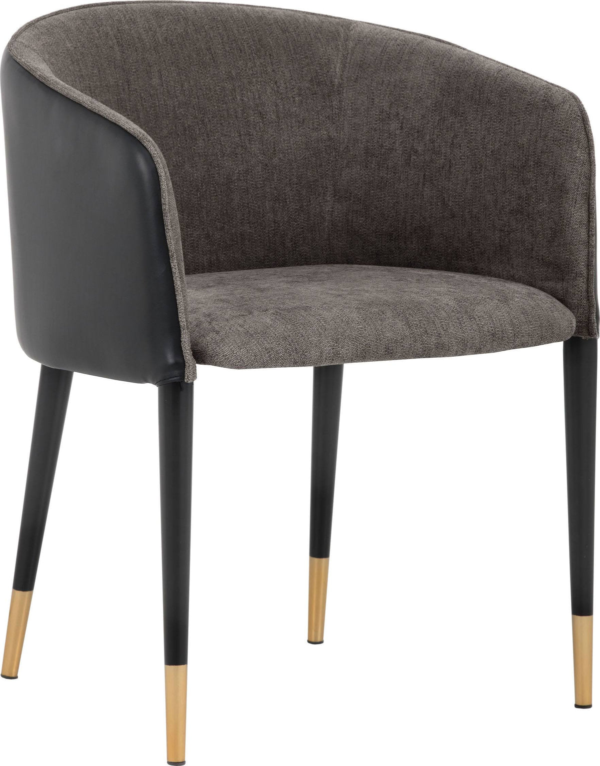 Sparrow Grey / Napa Black Dining Armchair H5289