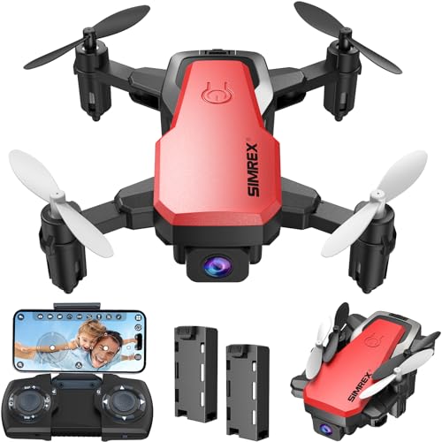 Mini Drone with Camera 720P HD FPV, Foldable RC Quadcopter with 2 Batteries G81222