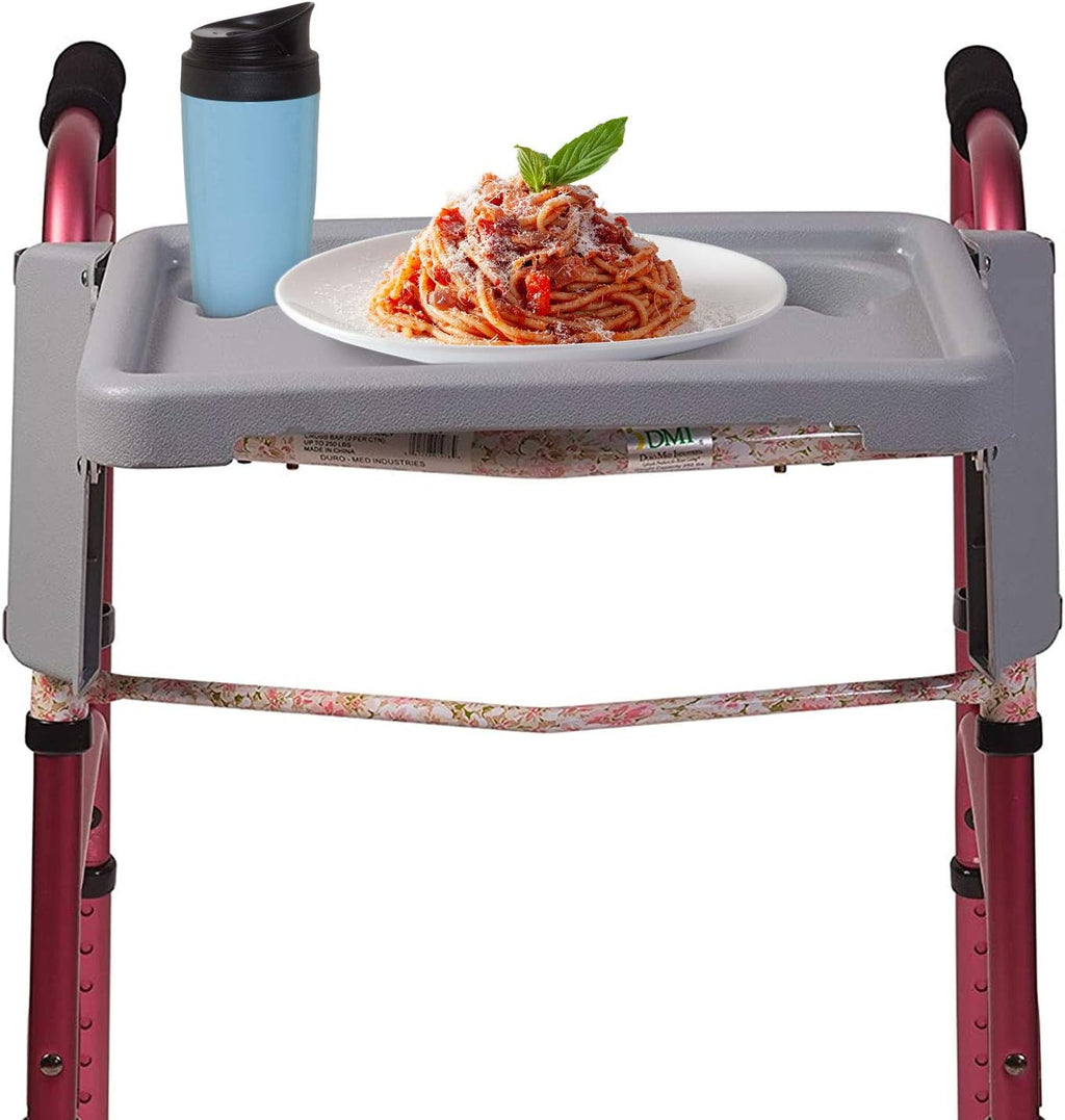 Folding Walker Tray with Two Cup Holders, 16 x 11.8 (Pack of 3) K74433