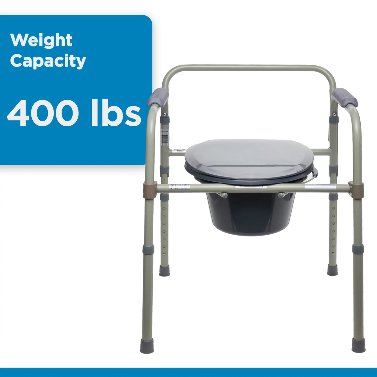 Steel Foldable Bedside Toilet Commode C84948