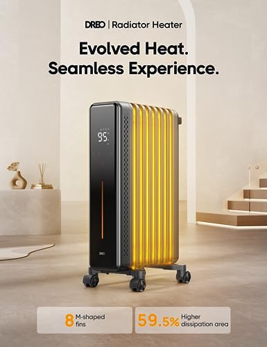 1500W Oil Filled Radiator Heater with Remote Control M924675