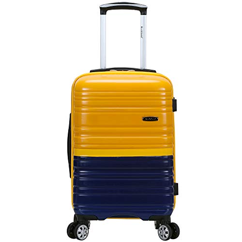 Expandable Hardside Spinner Wheel Luggage, Two Tone Navy, Carry-On 20-Inch Z309645