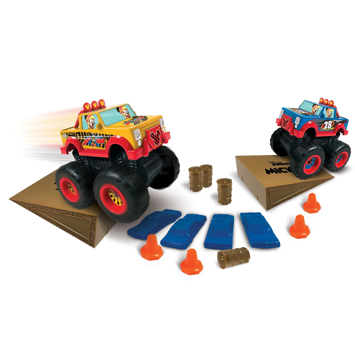 18 Piece Friction Powered Monster Truck Playset Y289