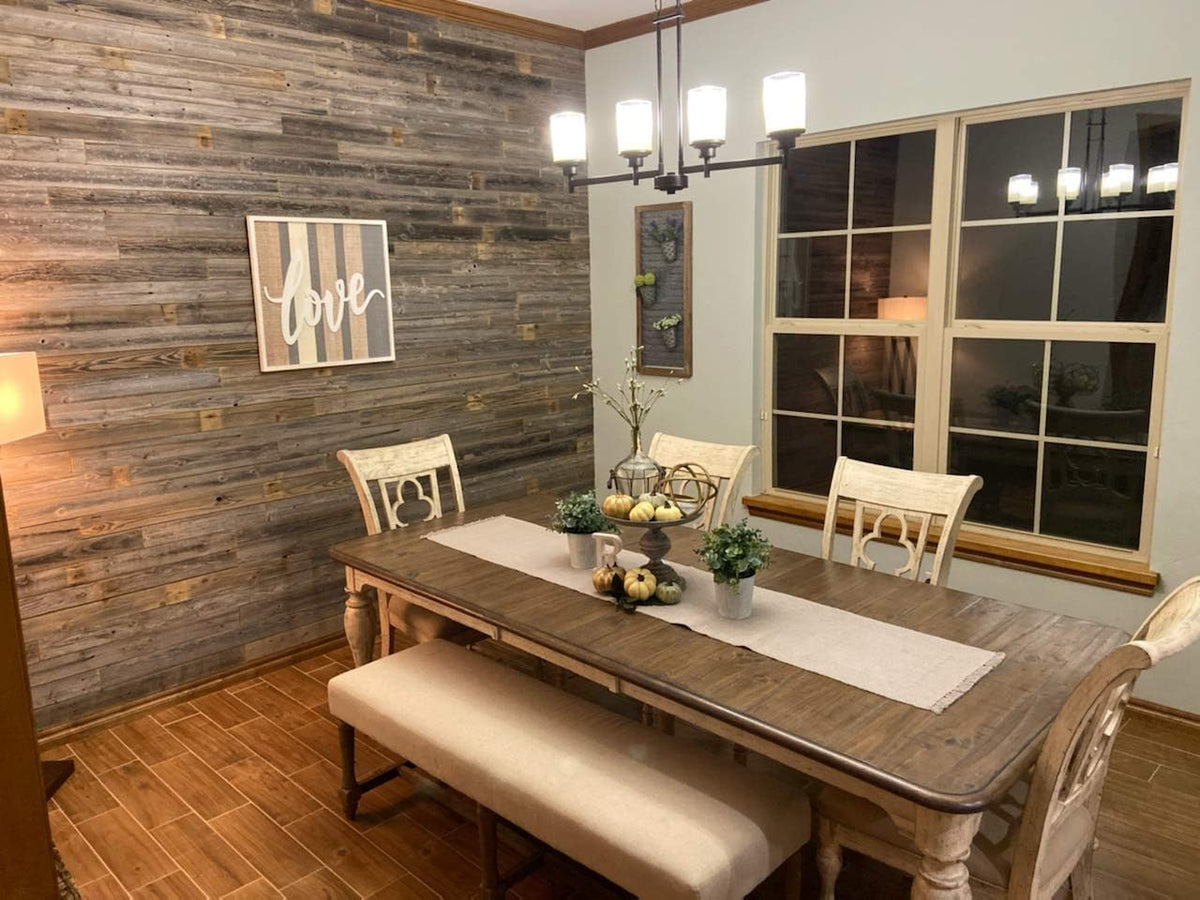 Rustic Reclaimed Barn Wood Paneling Accent Walls (10 square feet) H92252