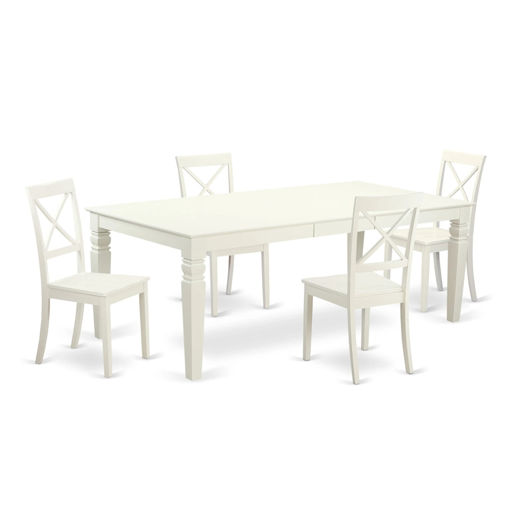 Rectangle Wooden Table and Dining Chairs V3646