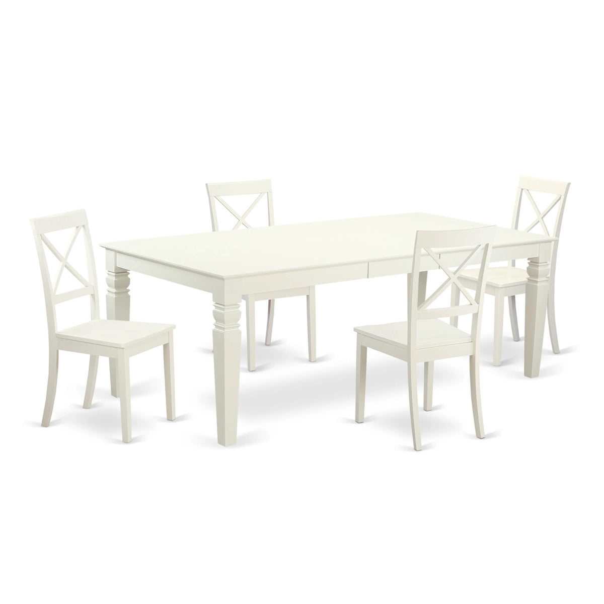 Rectangle Wooden Table and Dining Chairs V3646
