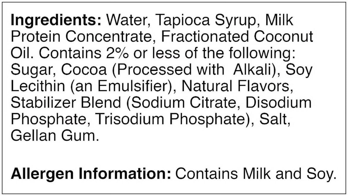 High Calorie Chocolate Ready to Drink Beverage 12 Pack S7236