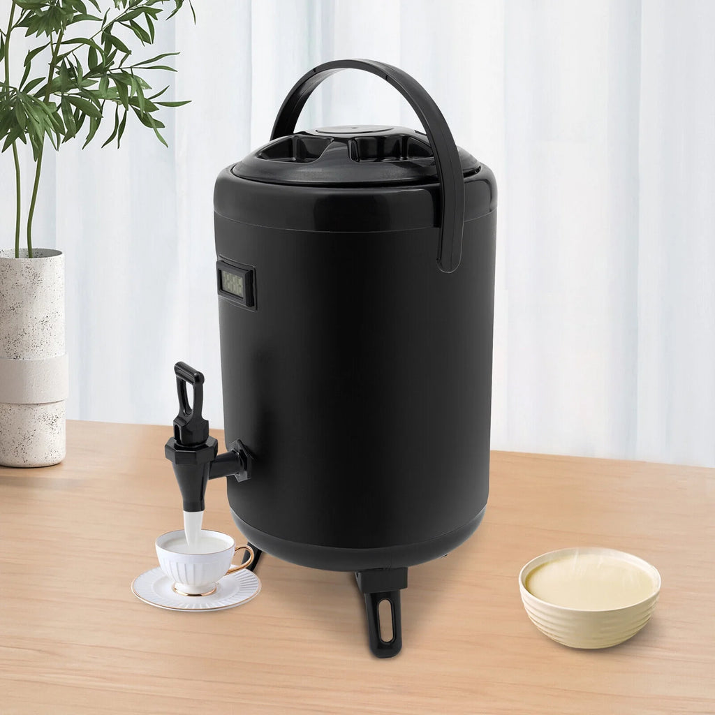 8L/2.11Gal Beverage Dispenser with Spigot & Thermometer X49816