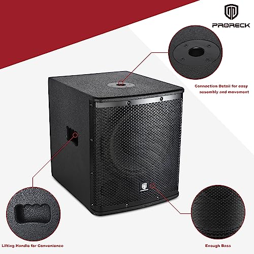 12 inch 1000W Powered PA Subwoofer with Class-D Amplifier N362