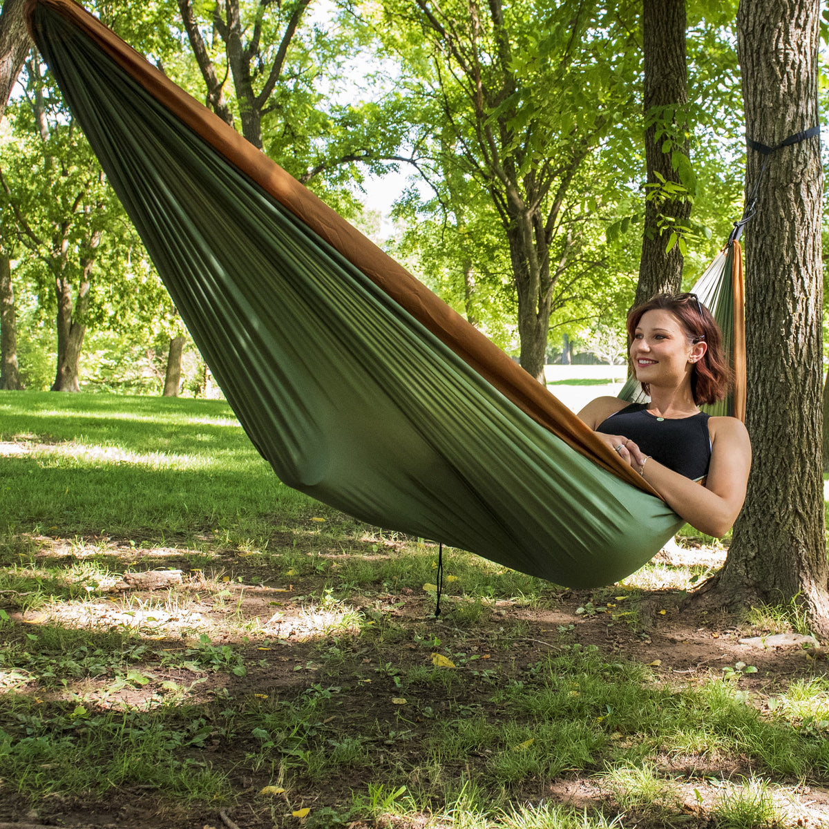 Nylon Portable Camping Hammock Q405