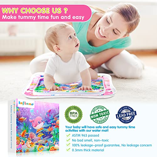 Inflatable Tummy Time Water Play Mat T455