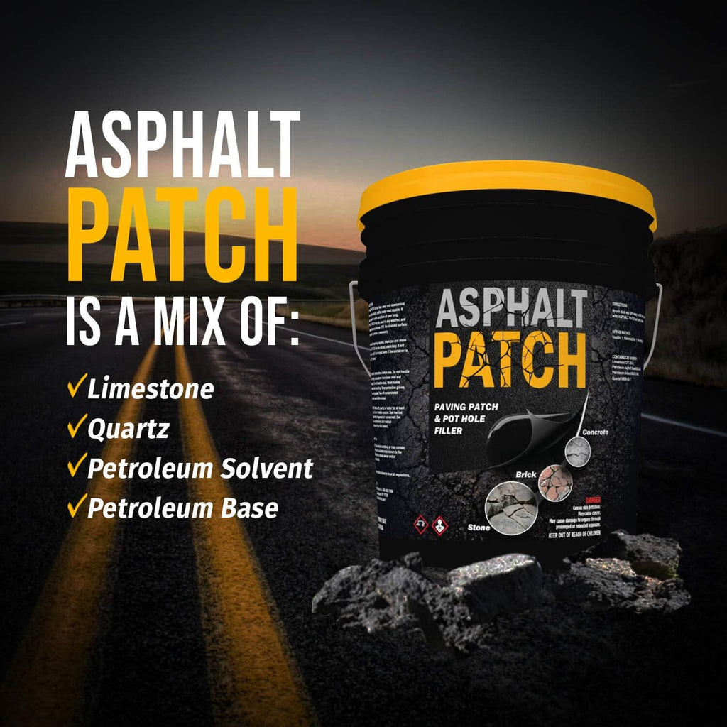 ASPHALT PATCH & POTHOLE FILLER 56 lb Pail, 5 Gallon Pail Pack of 2 I1136