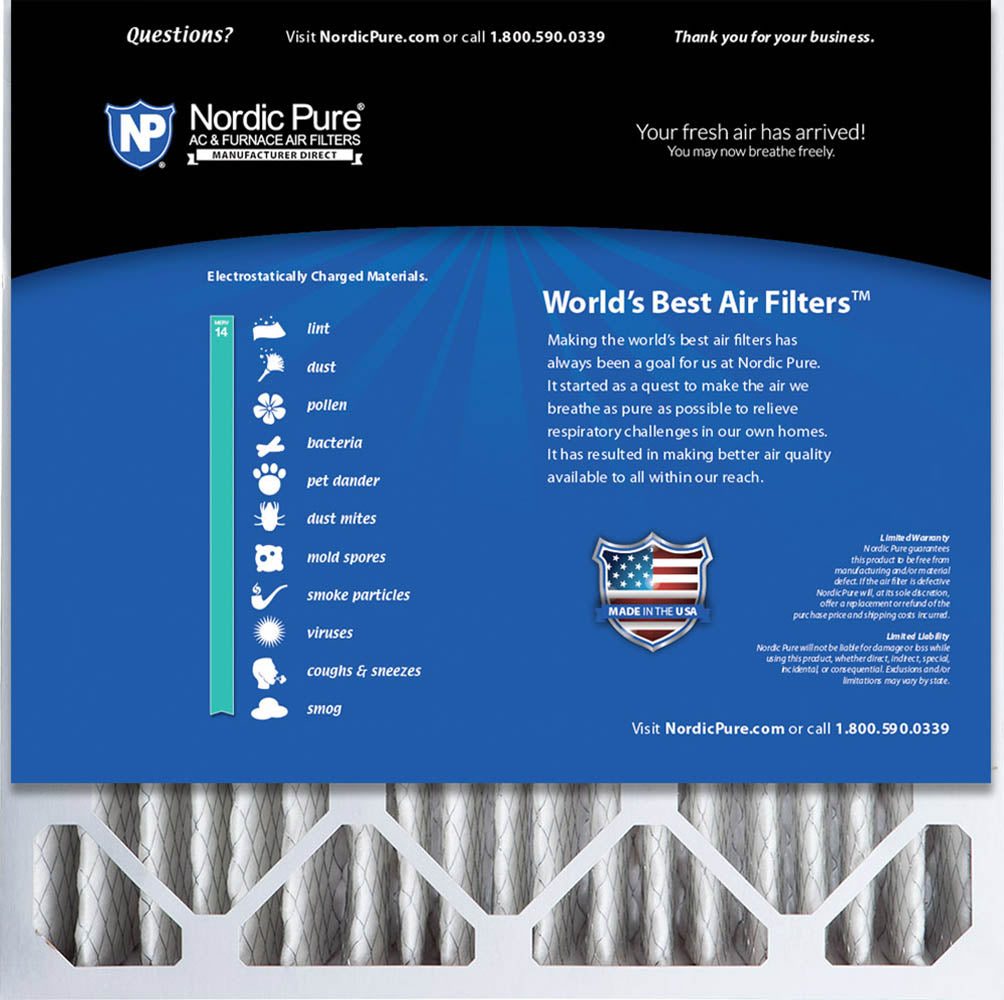 MERV 14 Air Filters 4 Pack R9574