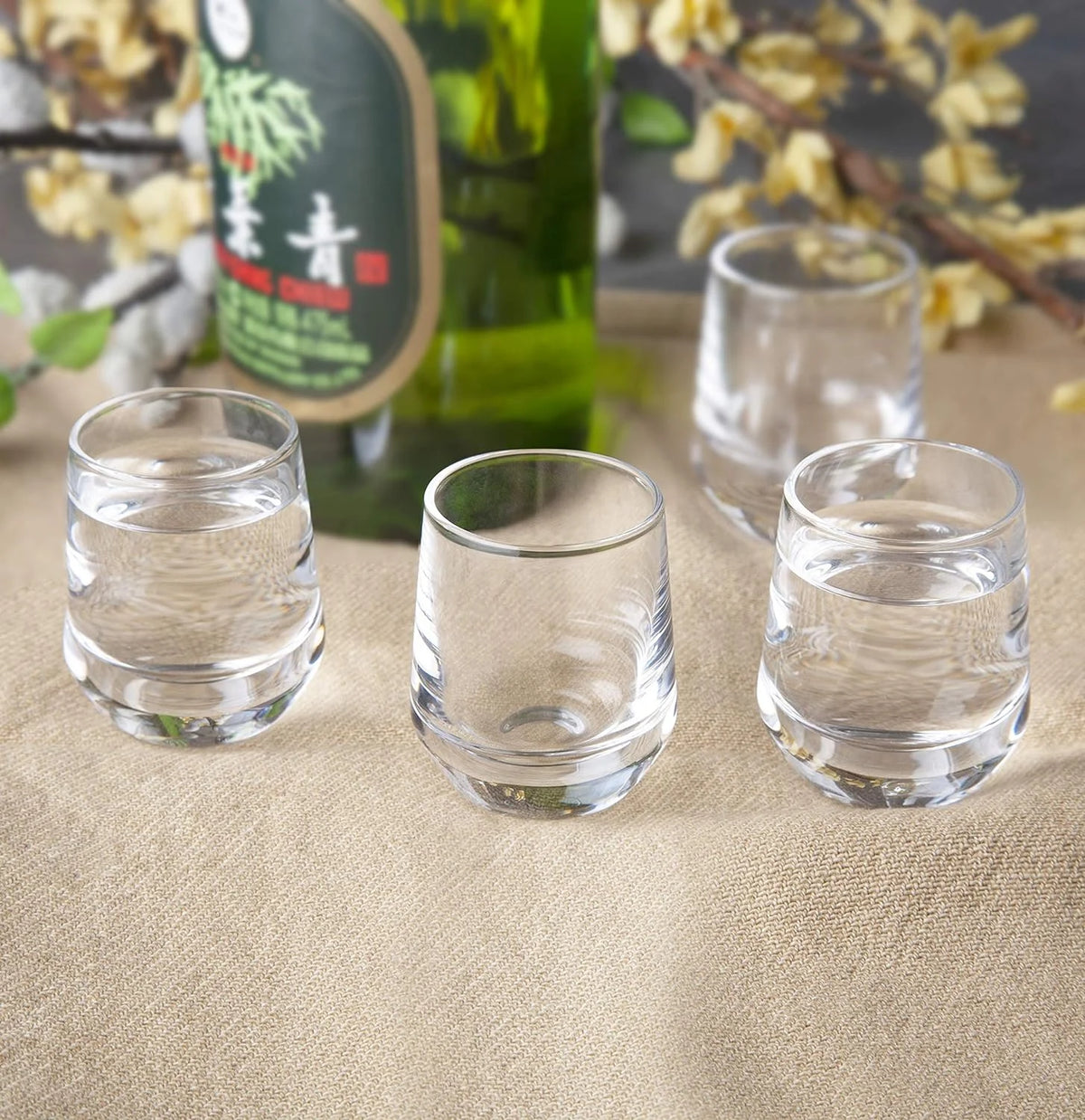 Sake Glasses, Set Of 4, Lead-Free Crystal Q571922
