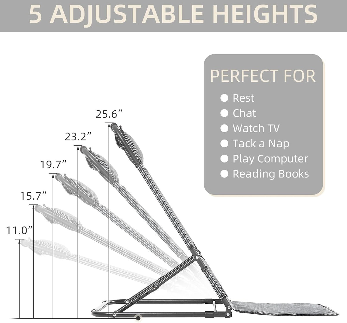Adjustable Folding Bed Backrest W702775