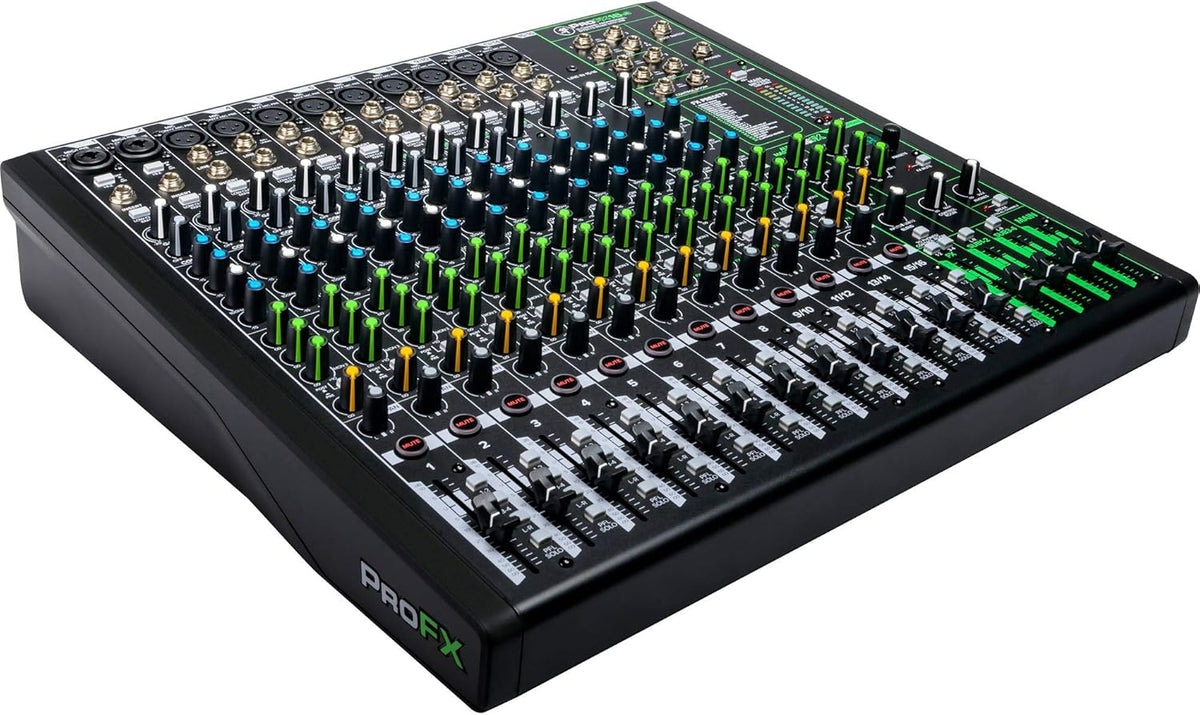 16-Channel Unpowered Mixer with TRS Cable, XLR Cable, Adapter and Microfiber Cloth L720