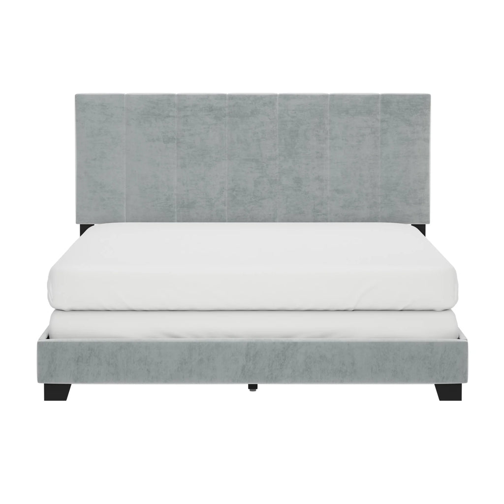 Platinum Gray Upholstered Queen Bed M2727