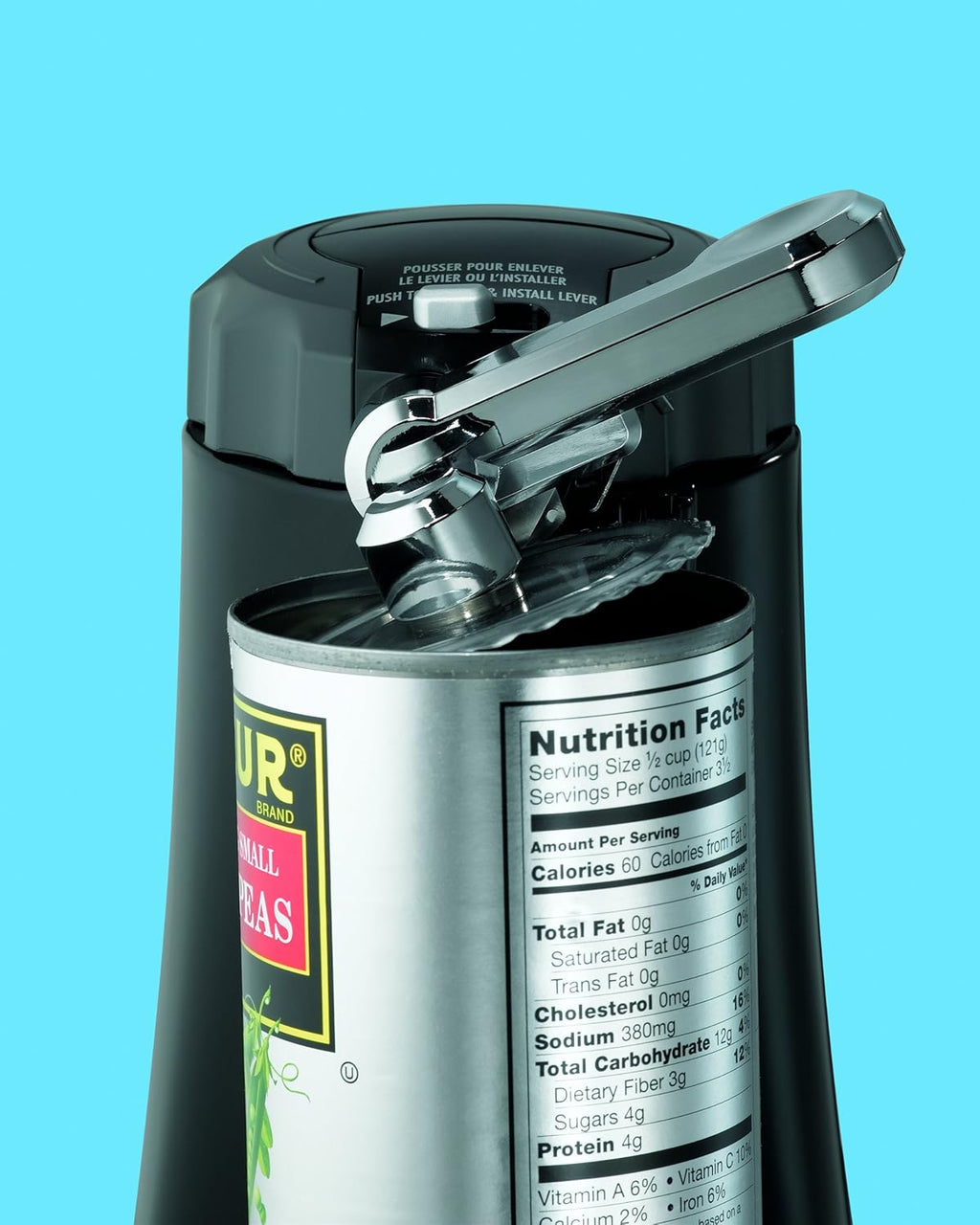 Black Electric Can Opener with Multi-Tool and Jar Lid Remover T162