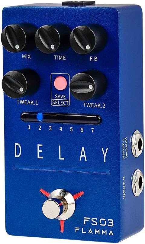 Cabinet Simulator Stereo Guitar Pedal with 11 Built-in Effects N8147