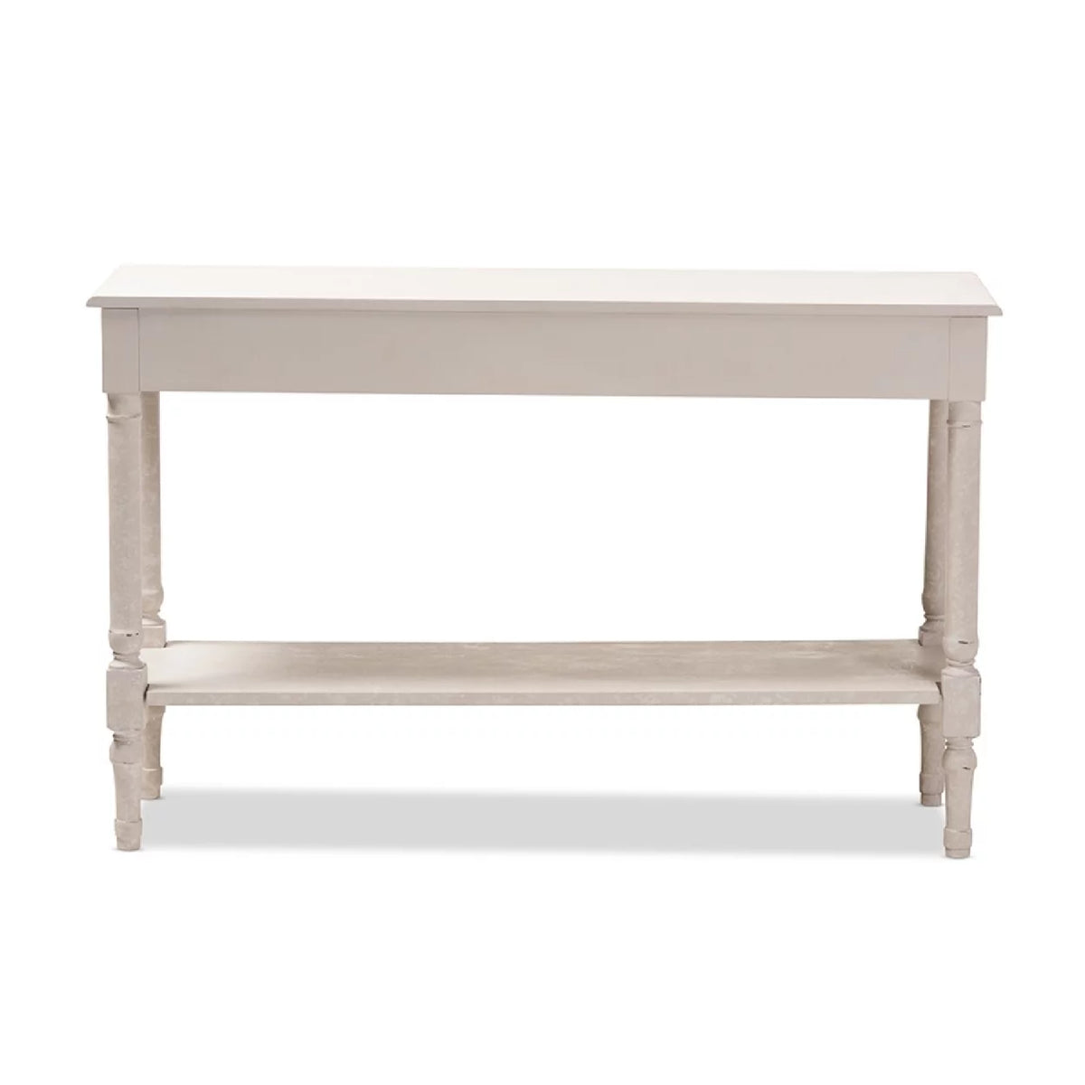 Whitewashed 1-Drawer Console Table D994
