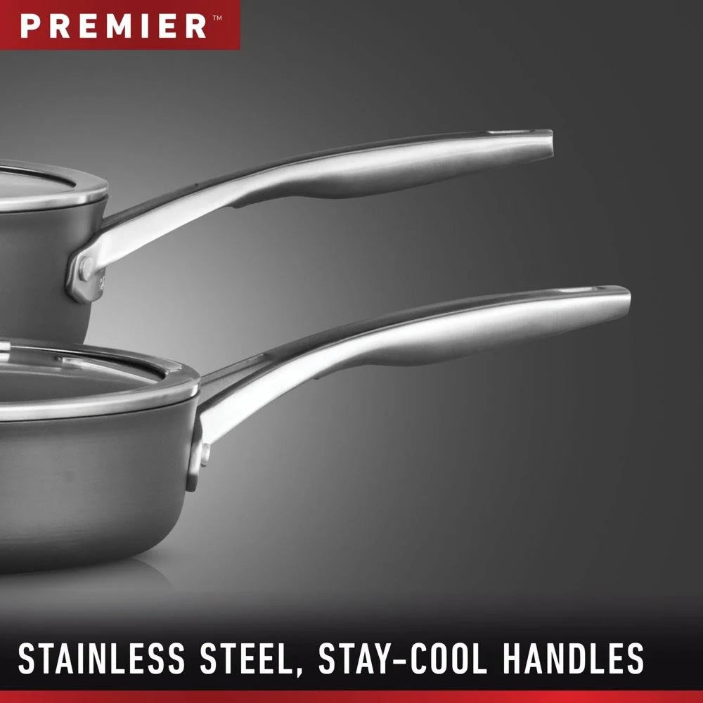 Hard-Anodized Nonstick 7-Quart Sauteuse with Cover L328