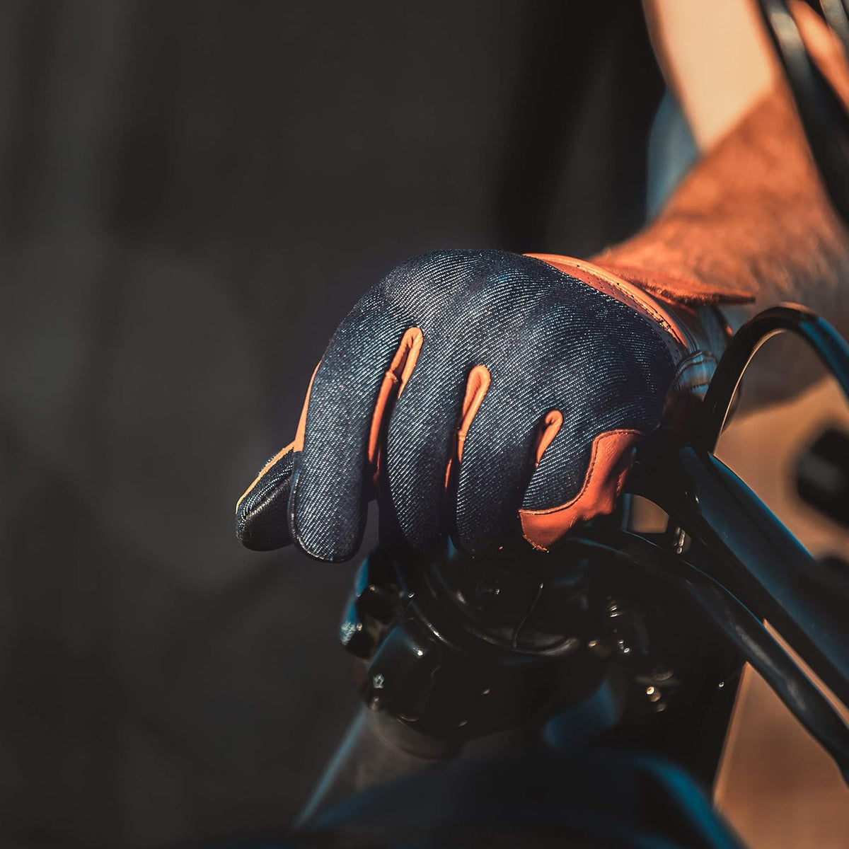Leather Motorcycle Gloves with Touchscreen U9788