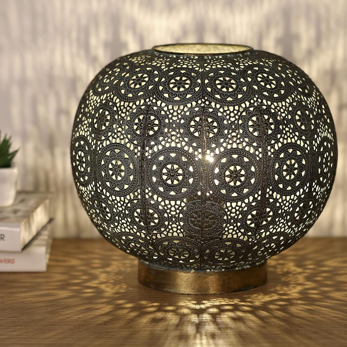Mosaic Table Lamp Handmade Metal Boho Desk Lamp X62790