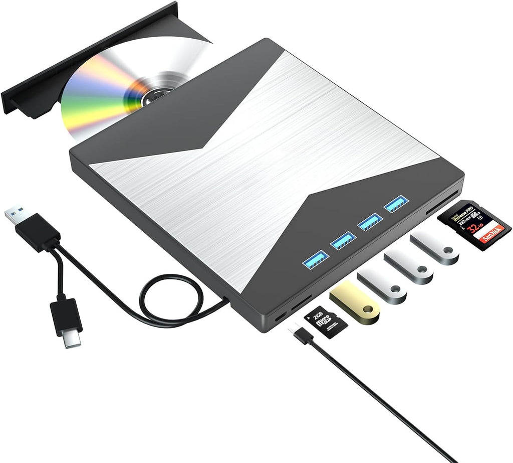 4K Portable External Blu Ray Drive USB 3.0 Type-C C8512