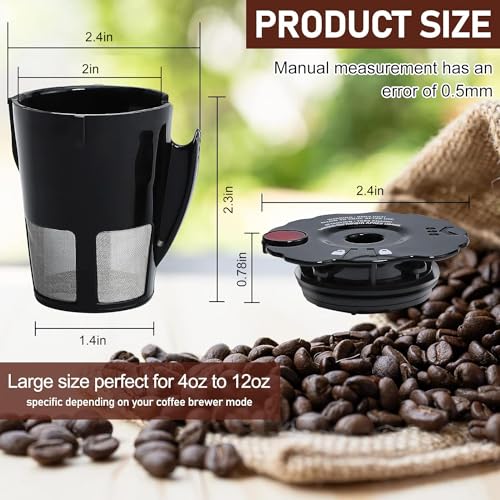 Reusable Coffee Pods Filter Pack of 2 with Cleaning Brush 2.5 * 2.4 B290222