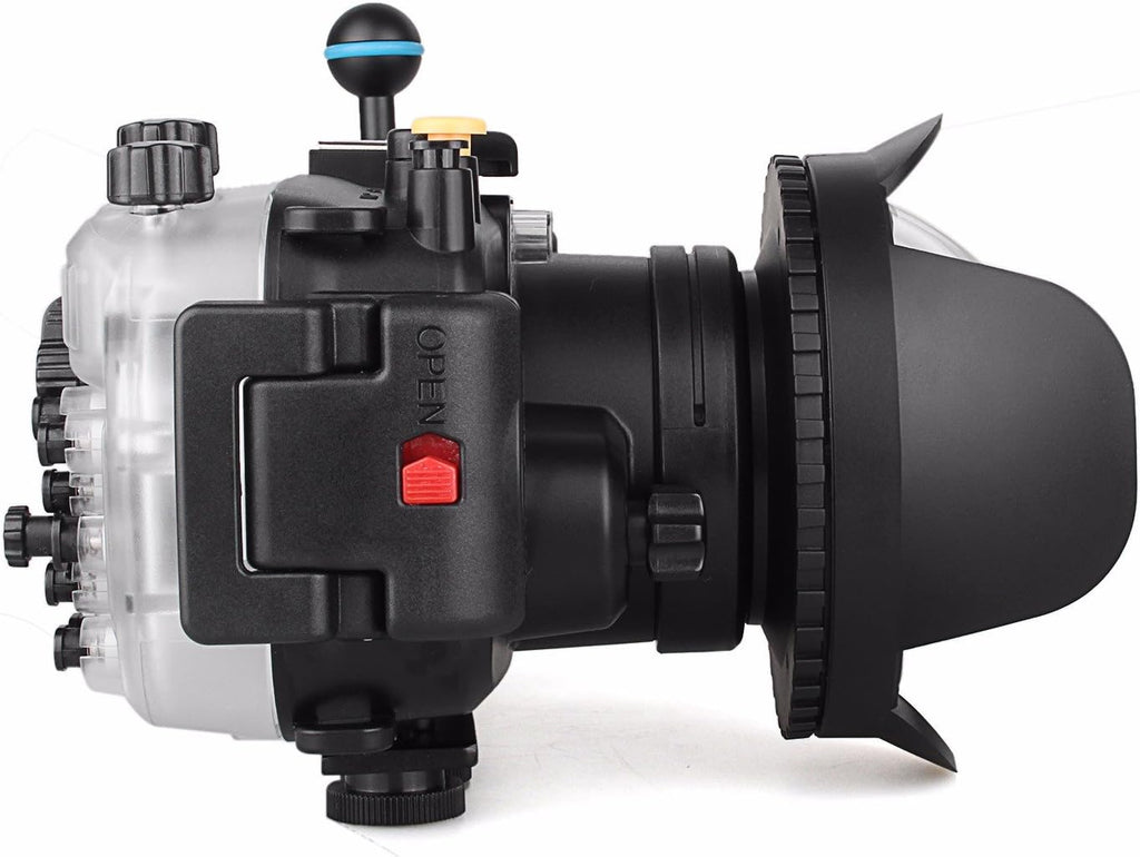 Waterproof Underwater Camera Housing Case with Diving Handle and Fisheye Lens N892