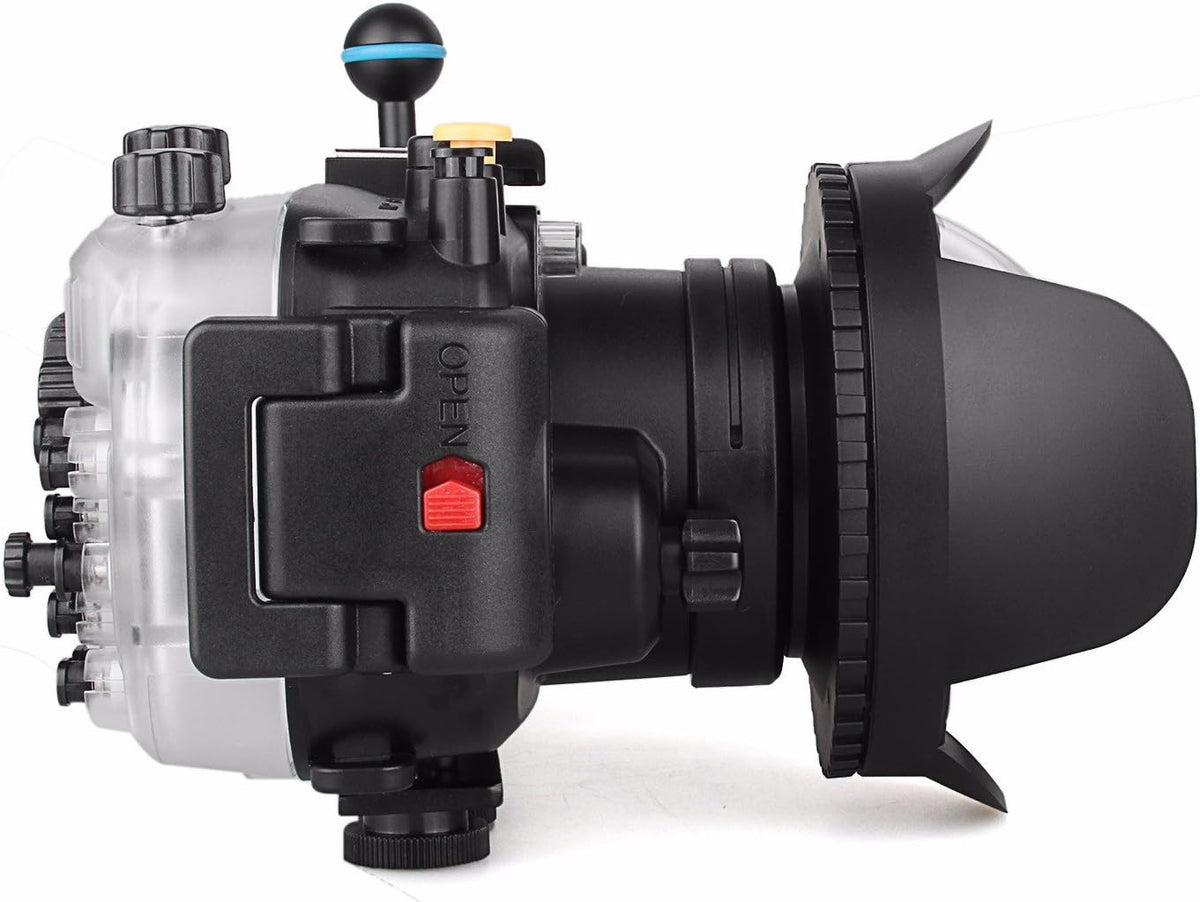 Waterproof Underwater Camera Housing Case with Diving Handle and Fisheye Lens N892