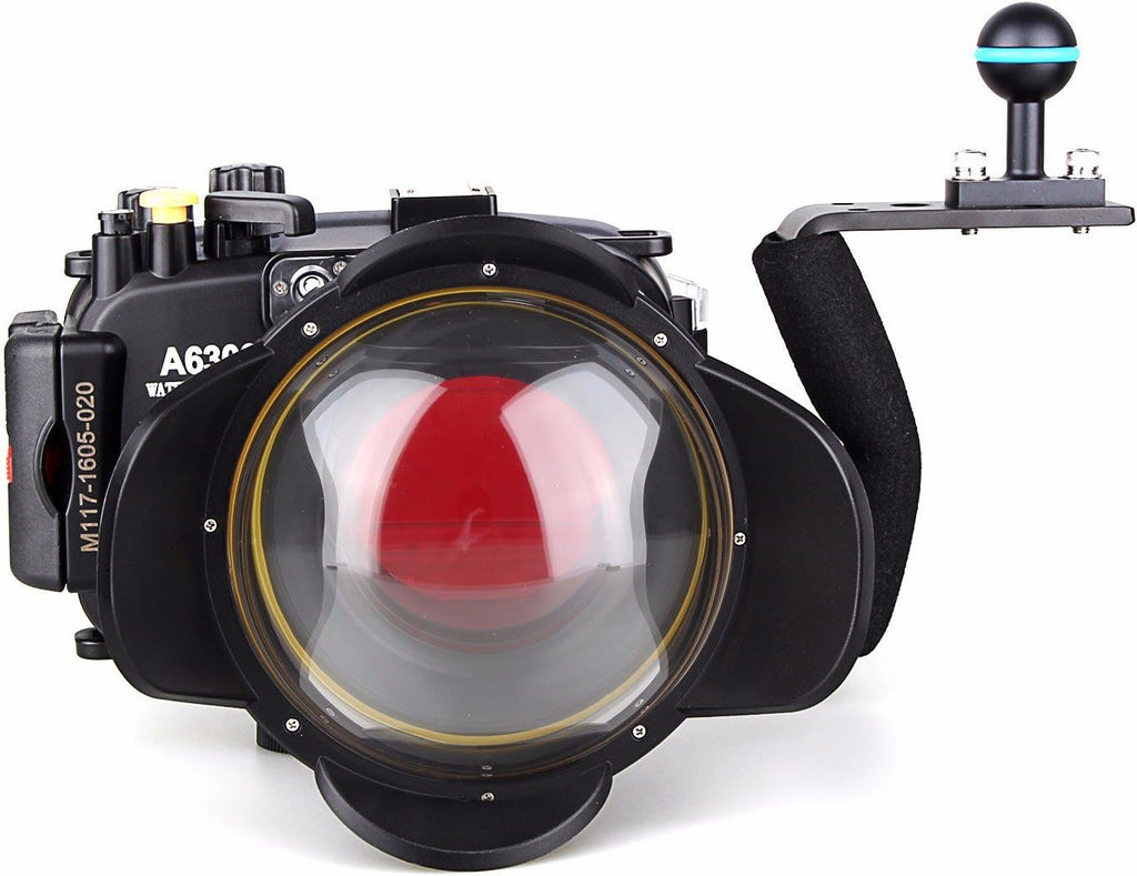 Waterproof Underwater Camera Housing Case with Diving Handle and Fisheye Lens N892