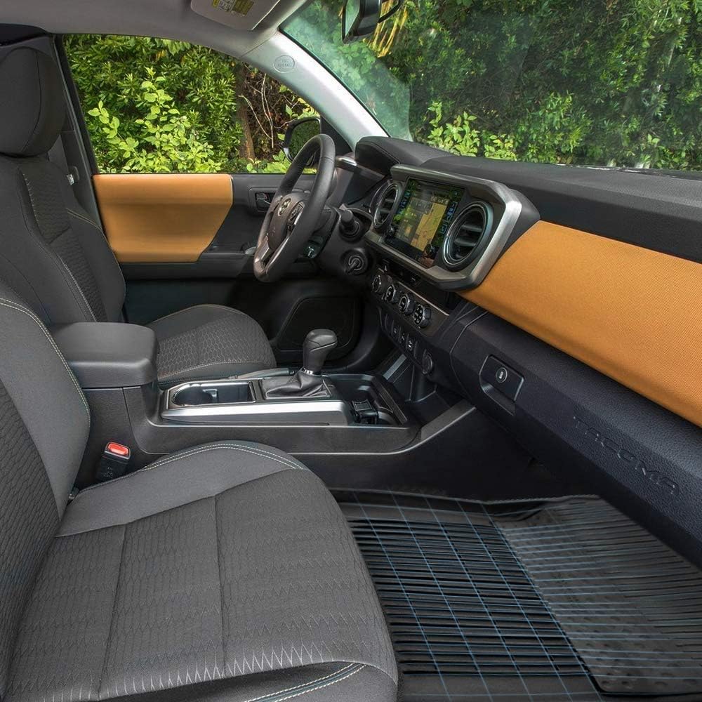 Black TPE Front Rear Floor Mats Liners Y991